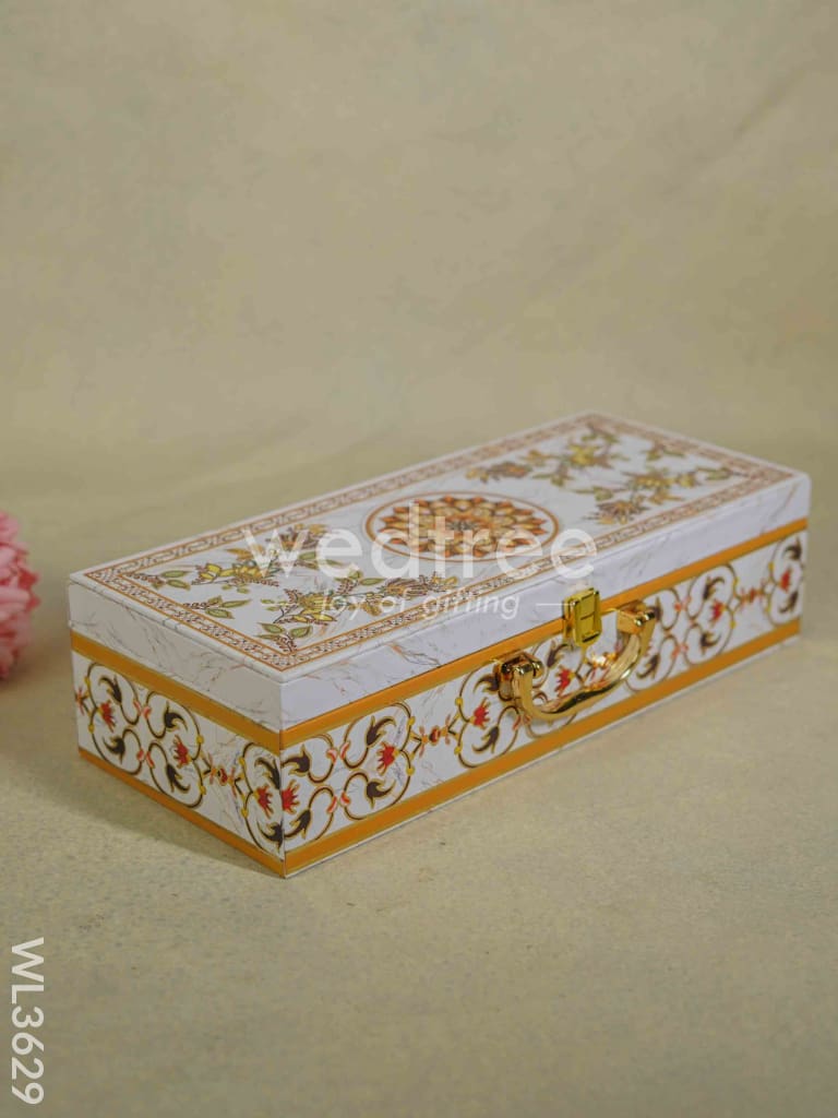 Decorative 3 Jar Dry Fruit Box - WL3629
