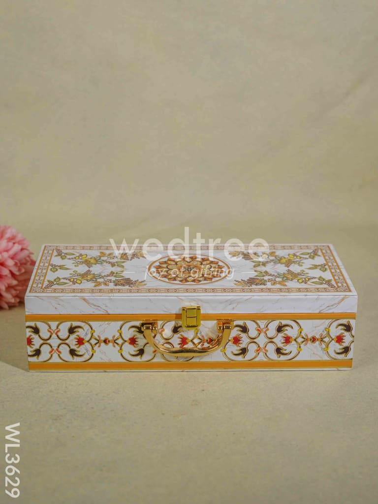 Decorative 3 Jar Dry Fruit Box - WL3629
