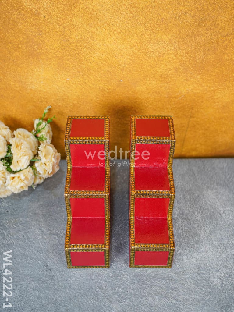 Decorative 3 Step Diya Padi - Set of 2 - WL4222