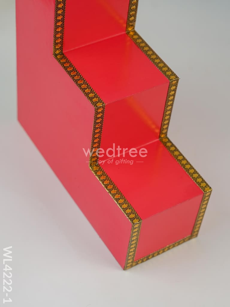 Decorative 3 Step Diya Padi - Set of 2 - WL4222