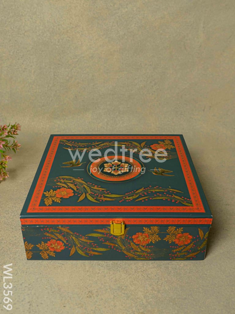 Decorative 4 Jar Dry Fruit Box - WL3569