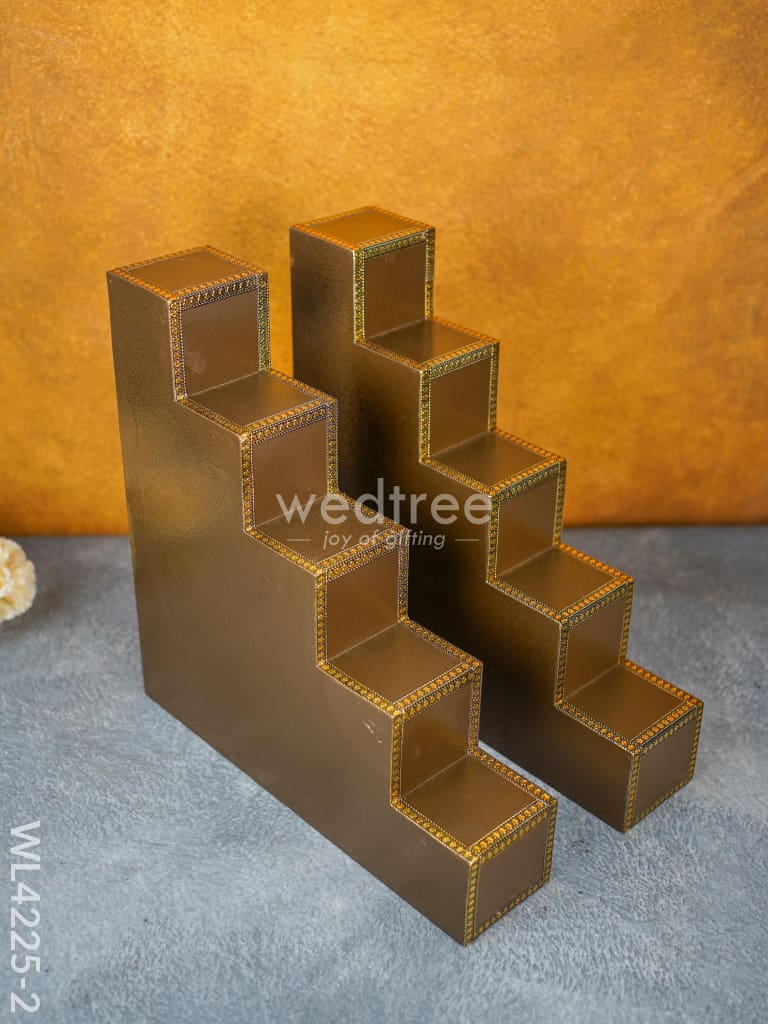 Decorative 5 Step Diya Padi - Set of 2 - WL4225