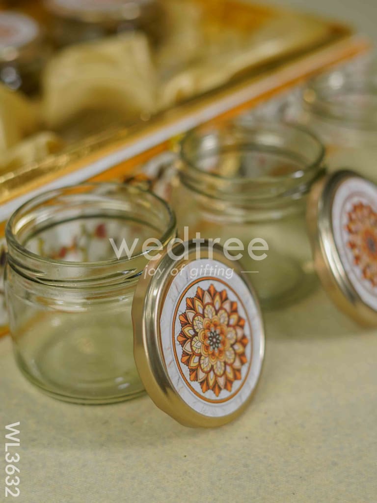 Decorative 6 Jar Dry Fruit Box - WL3632