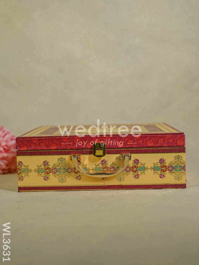 Decorative Deer Designed 4 Jar Dry Fruit Box - WL3631