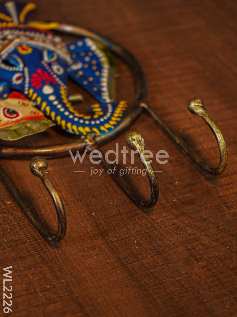 Decorative Key Hanger - Ganesha Playing Flute - WL2226