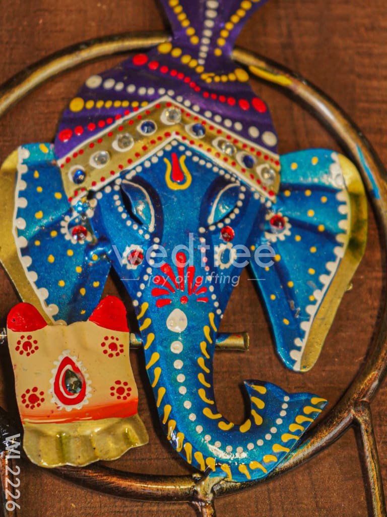 Decorative Key Hanger - Ganesha Playing Flute - WL2226