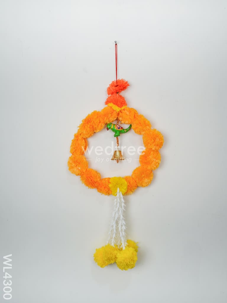 Decorative Round Thoran with Bell - Set of 6 - WL4300