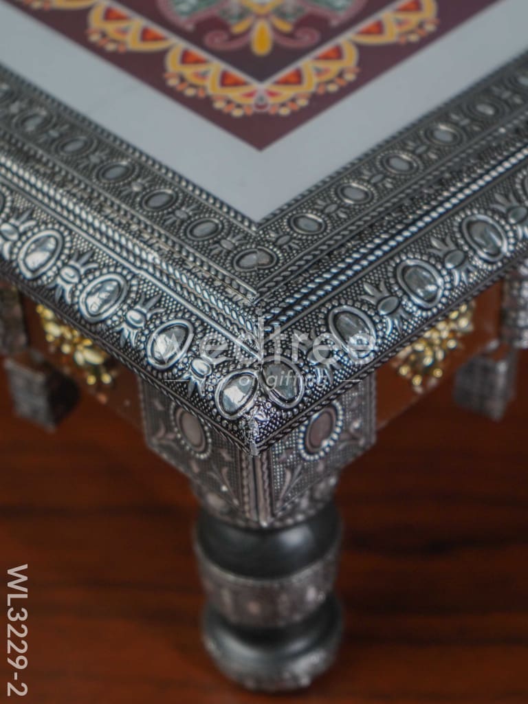 Decorative Silver Oxidized Bajot - WL3229-2