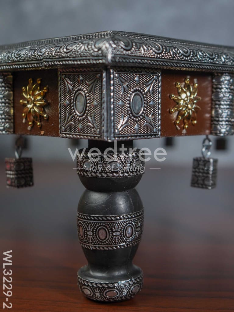Decorative Silver Oxidized Bajot - WL3229-2