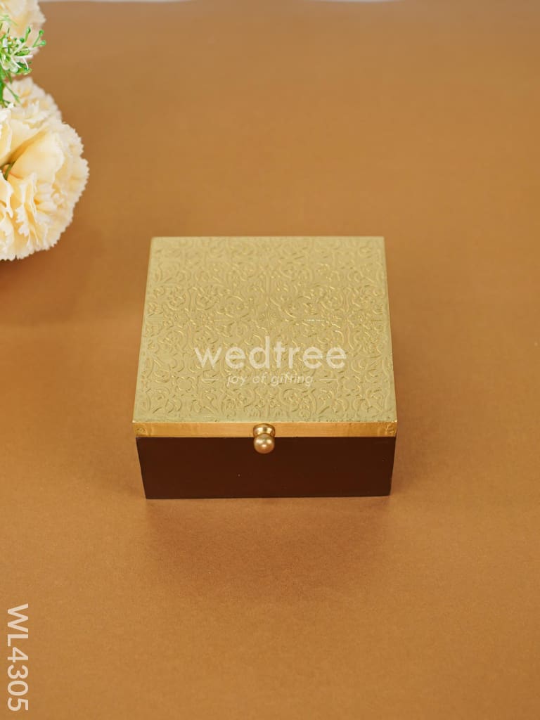 Decorative Tea Coasters (set of 6) with Holder - WL4305