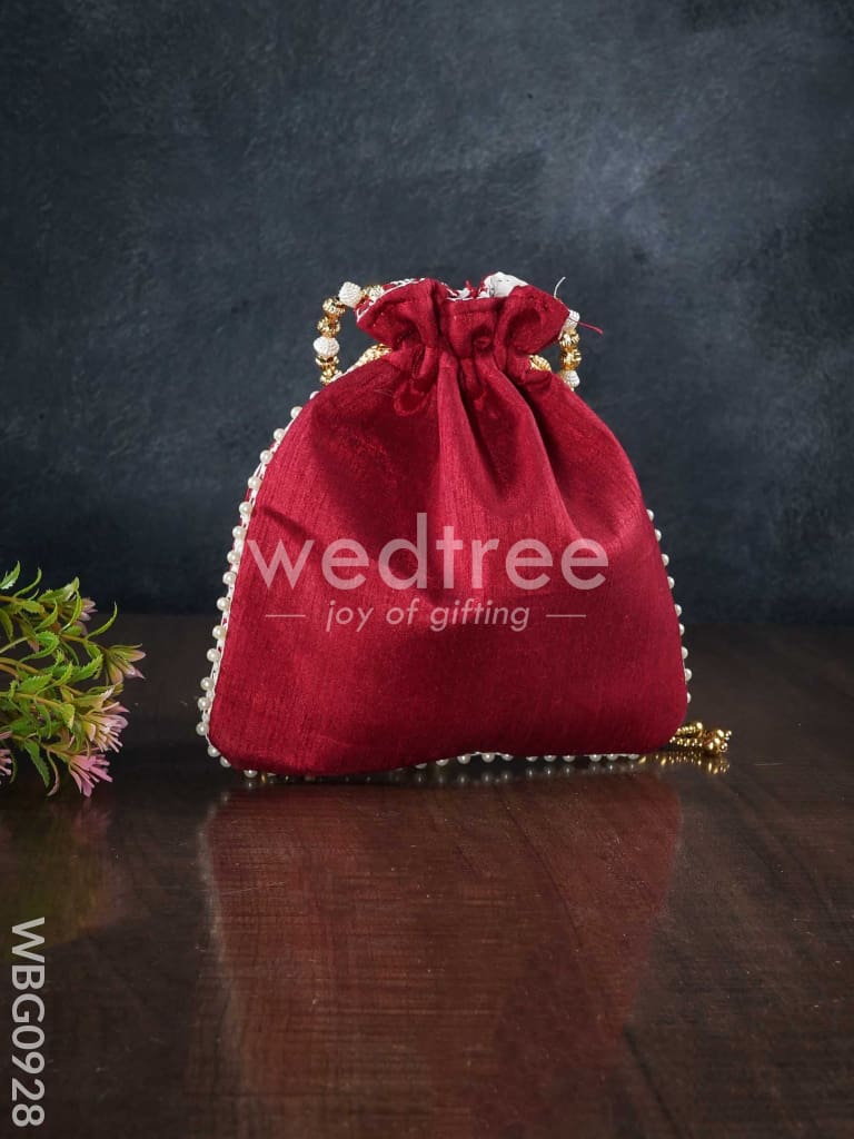 Designer Potli Bag with All over Embroidery - WBG0928