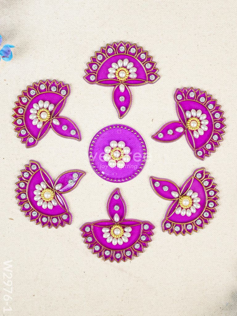 Designer Rangoli Mixed Design - W2976