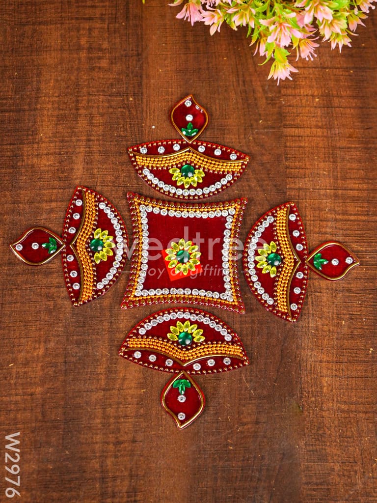 Designer Rangoli Mixed Design - W2976