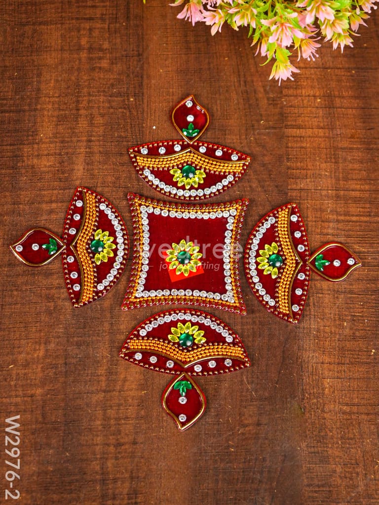Designer Rangoli Mixed Design - W2976