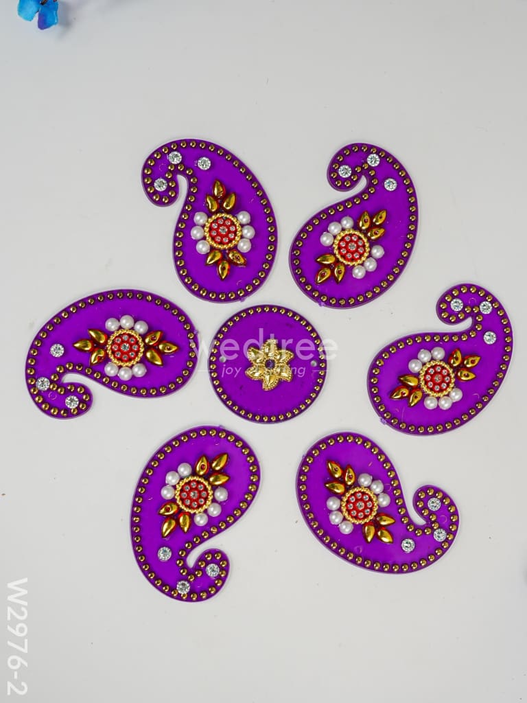 Designer Rangoli Mixed Design - W2976