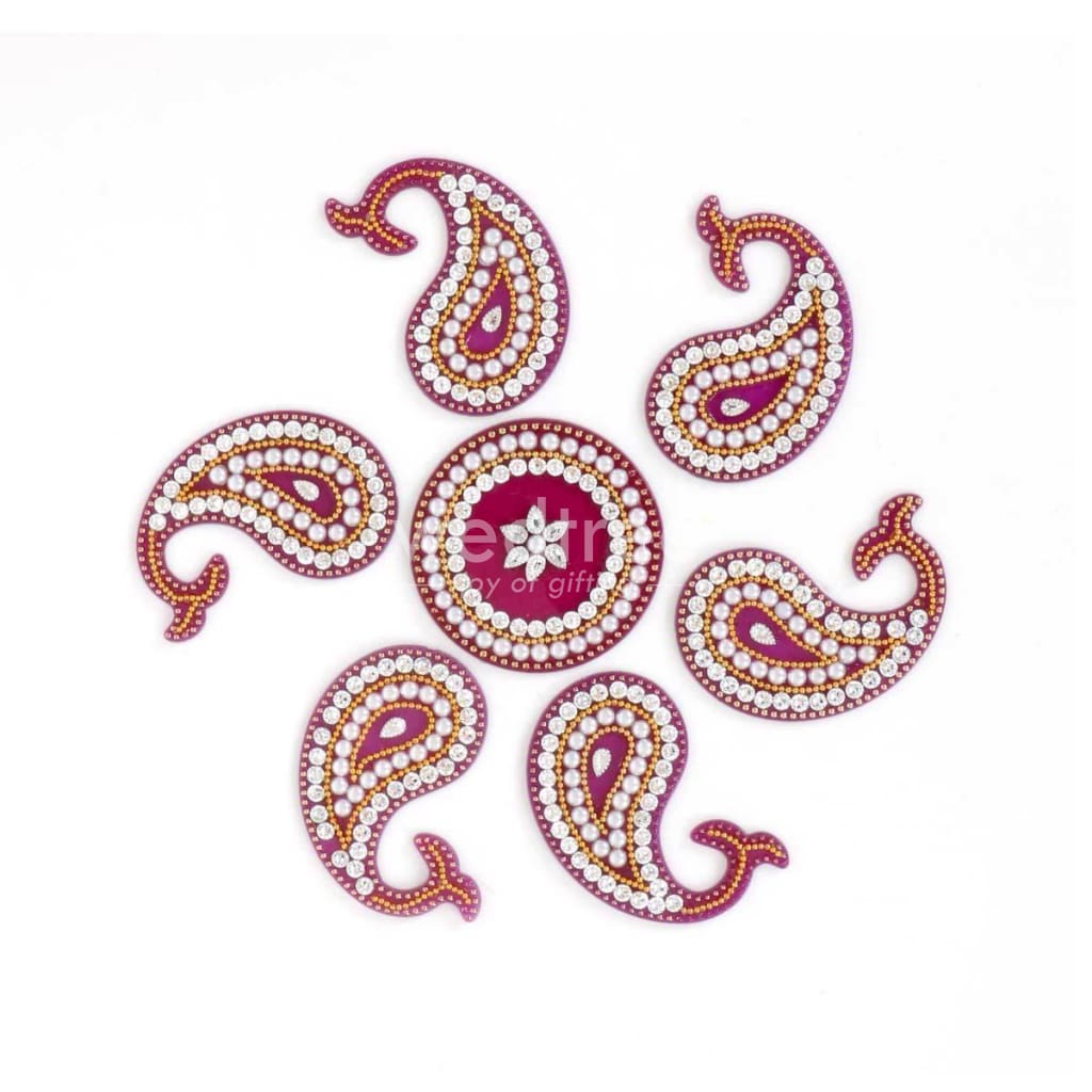 Designer Rangoli Mixed Design - W2976