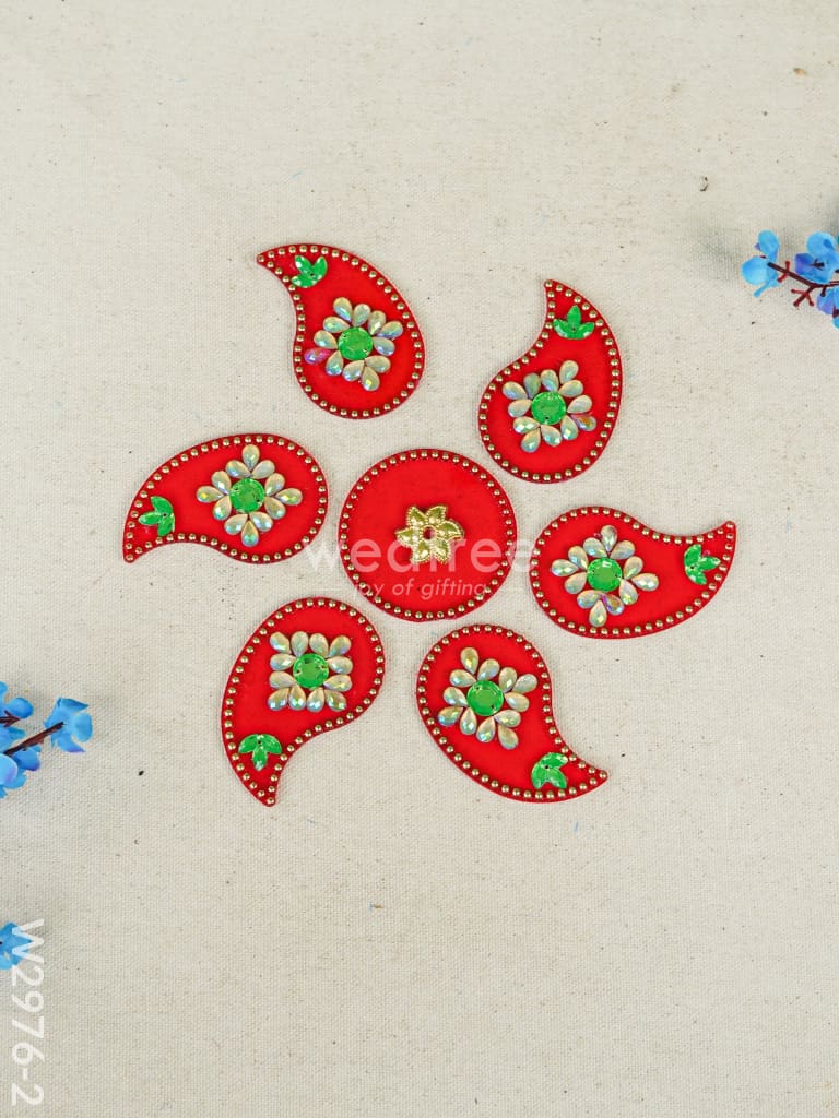 Designer Rangoli Mixed Design - W2976