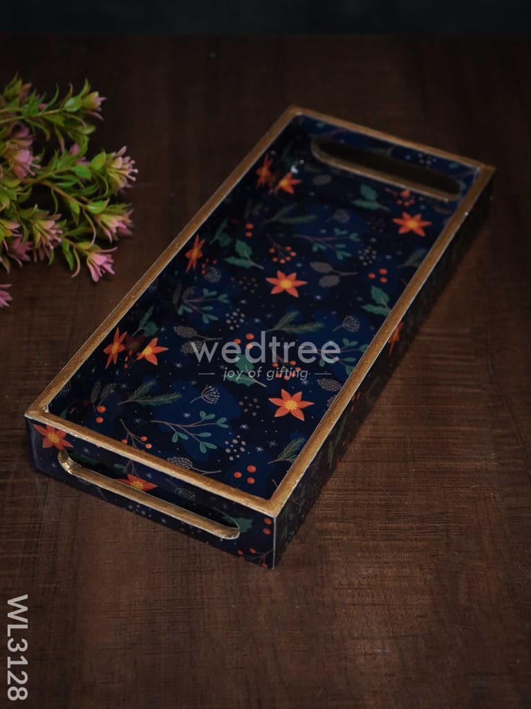 Digital Printed Floral Tray - Set of 3 - WL3128