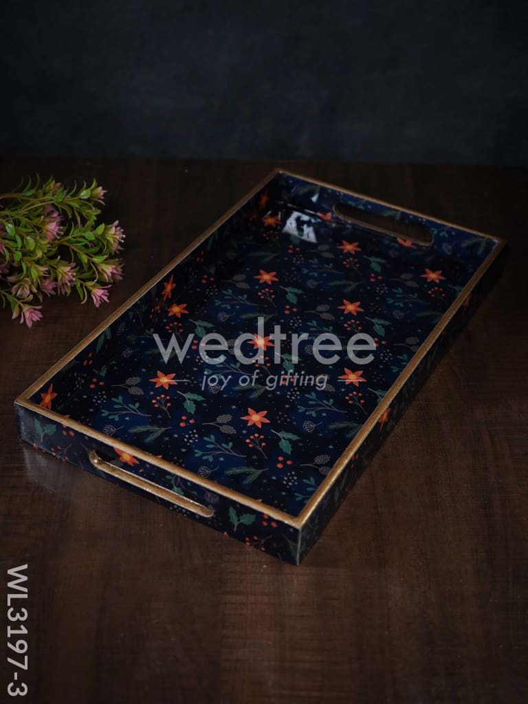 Digital Printed Floral Tray - WL3197