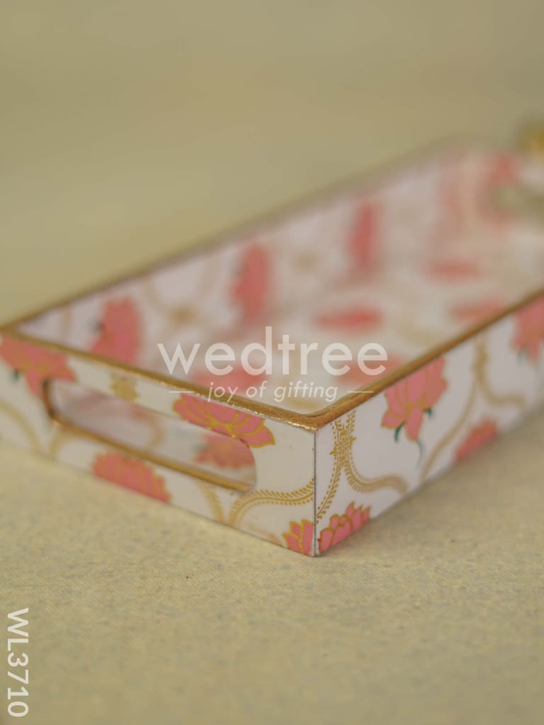 Digital Printed Lotus Tray - 11 x 5 - WL3710