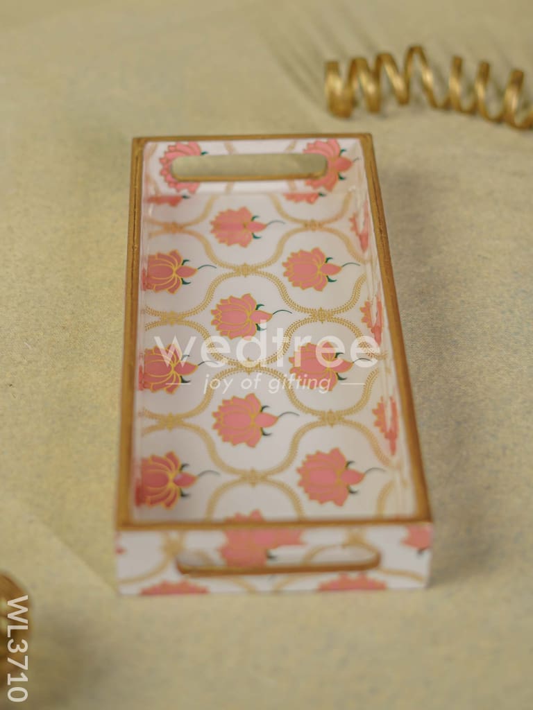 Digital Printed Lotus Tray - 11 x 5 - WL3710
