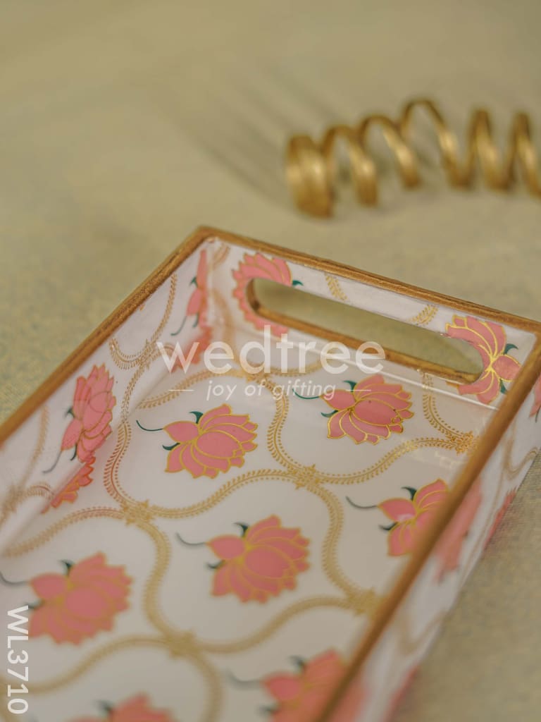 Digital Printed Lotus Tray - 11 x 5 - WL3710