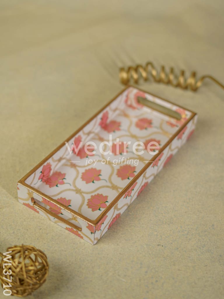 Digital Printed Lotus Tray - 11 x 5 - WL3710