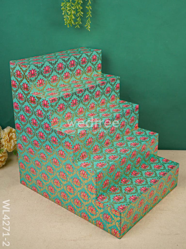 Digital Printed Meenakari 3-Step Golu Padi - WL4271