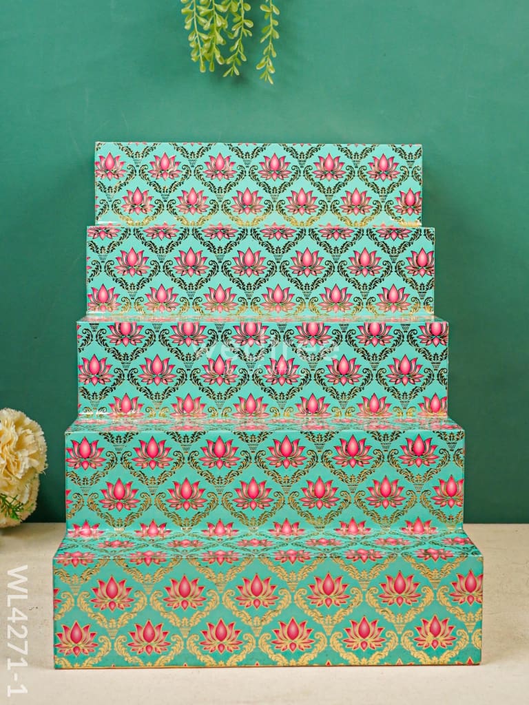 Digital Printed Meenakari 3-Step Golu Padi - WL4271