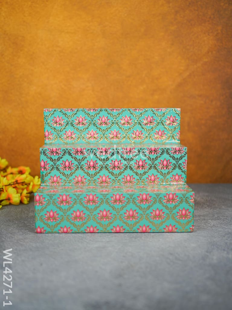 Digital Printed Meenakari 3-Step Golu Padi - WL4271