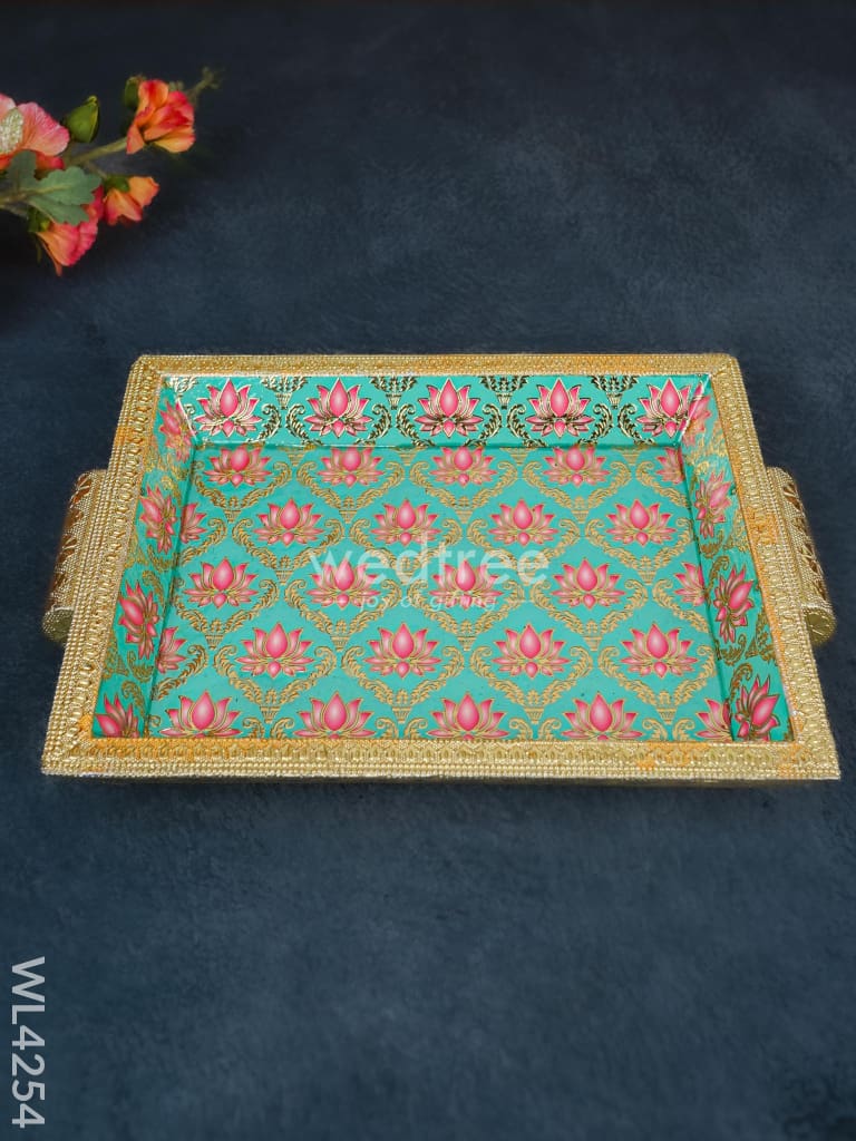 Digital Printed Meenakari Tray - WL4254