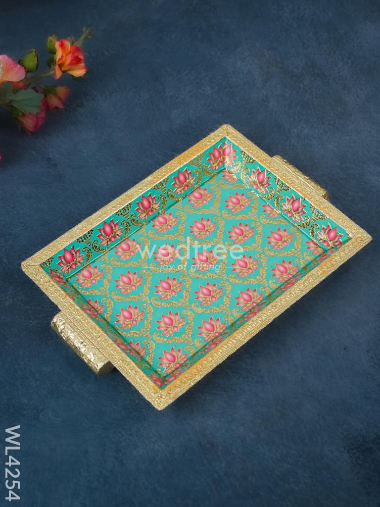 Digital Printed Meenakari Tray - WL4254