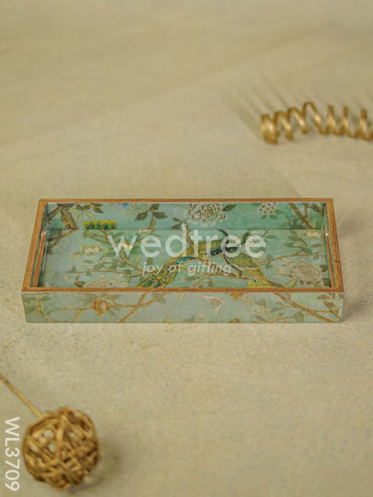 Digital Printed Peacock Tray - 11 x 5 - WL3709