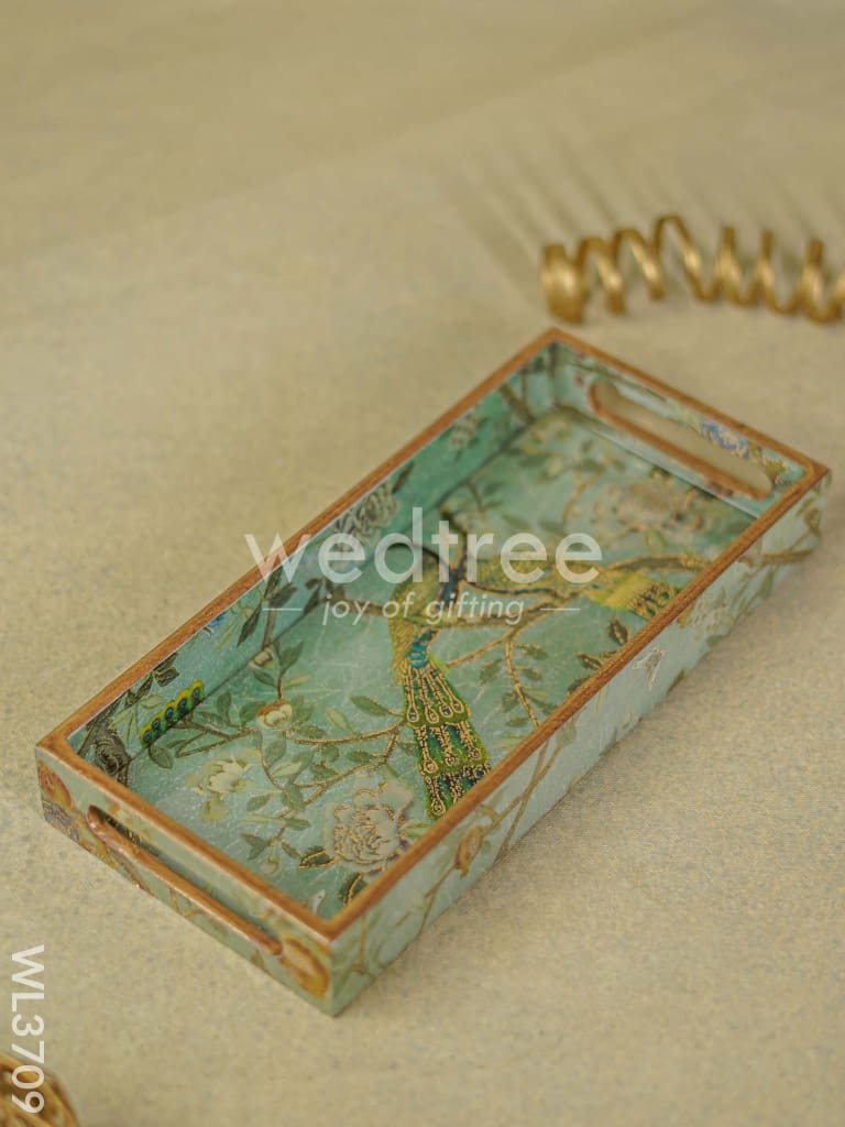 Digital Printed Peacock Tray - 11 x 5 - WL3709