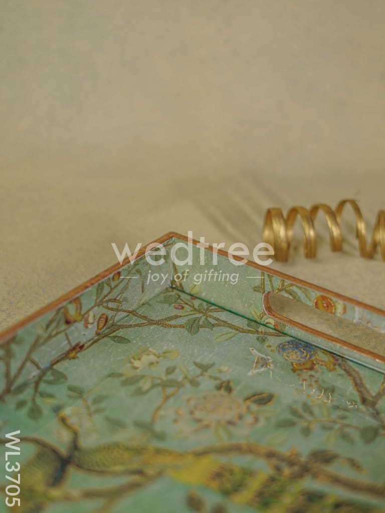 Digital Printed Peacock Tray - 15 x 9 - WL3705