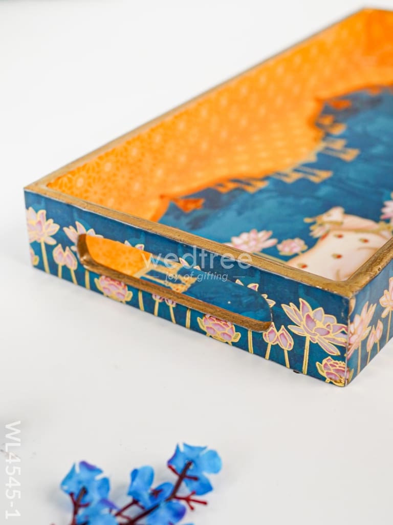 Digital Printed Pichwai Tray - Set of 3 - WL4545