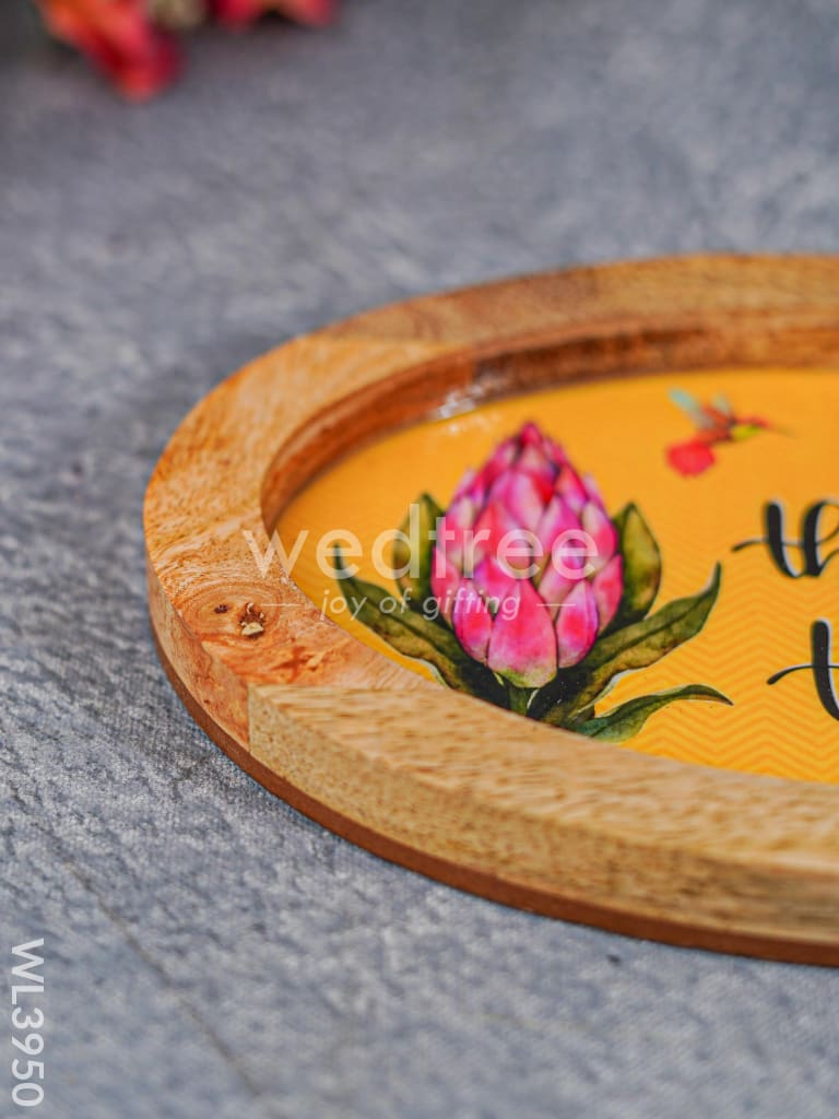 Digital Printed Wooden Oval Platter - WL3950