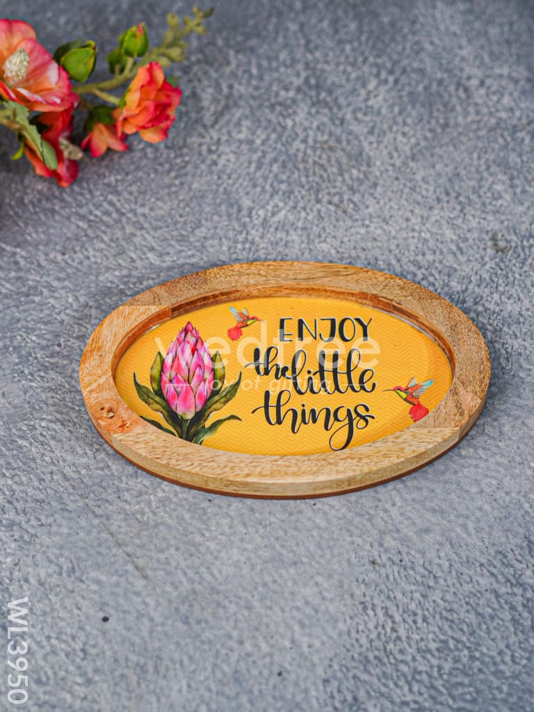 Digital Printed Wooden Oval Platter - WL3950