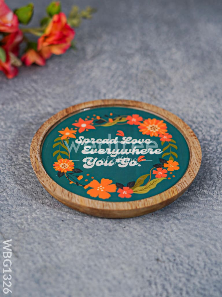 Digital Printed Wooden Round Platter - WBG1326