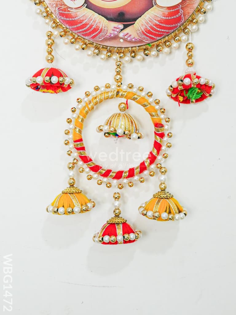 Divine Thoran - Ganesha Wall Hanging With Decorative Bells - WBG1472