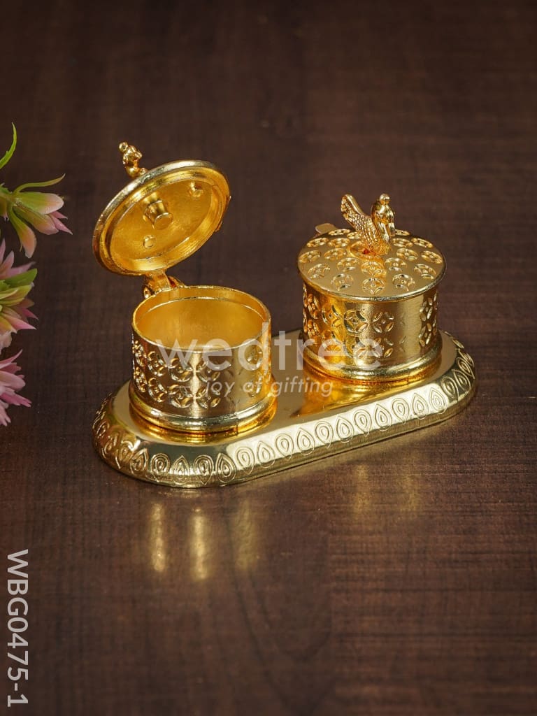 Double Kumkum Holder - WBG0475