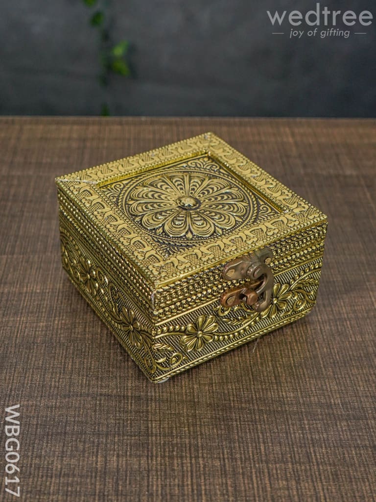 Dry Fruit Box - Flower Embossed - WBG0617
