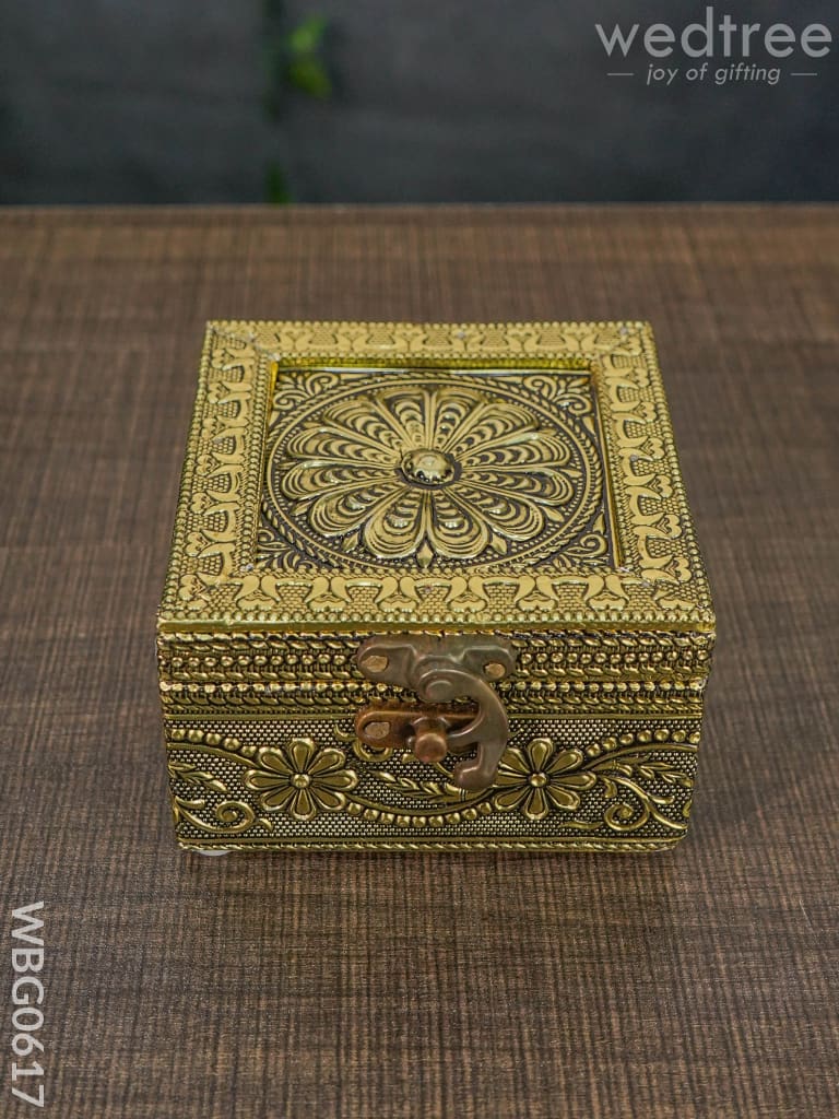 Dry Fruit Box - Flower Embossed - WBG0617