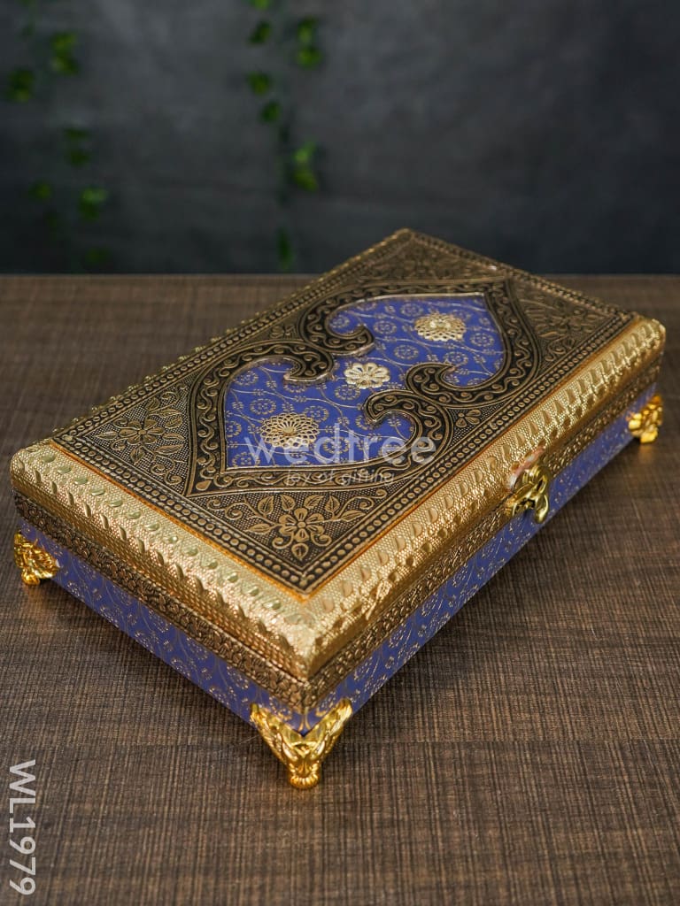 Dry Fruit Box - Lion Leg Blue 10x6 - WL1979
