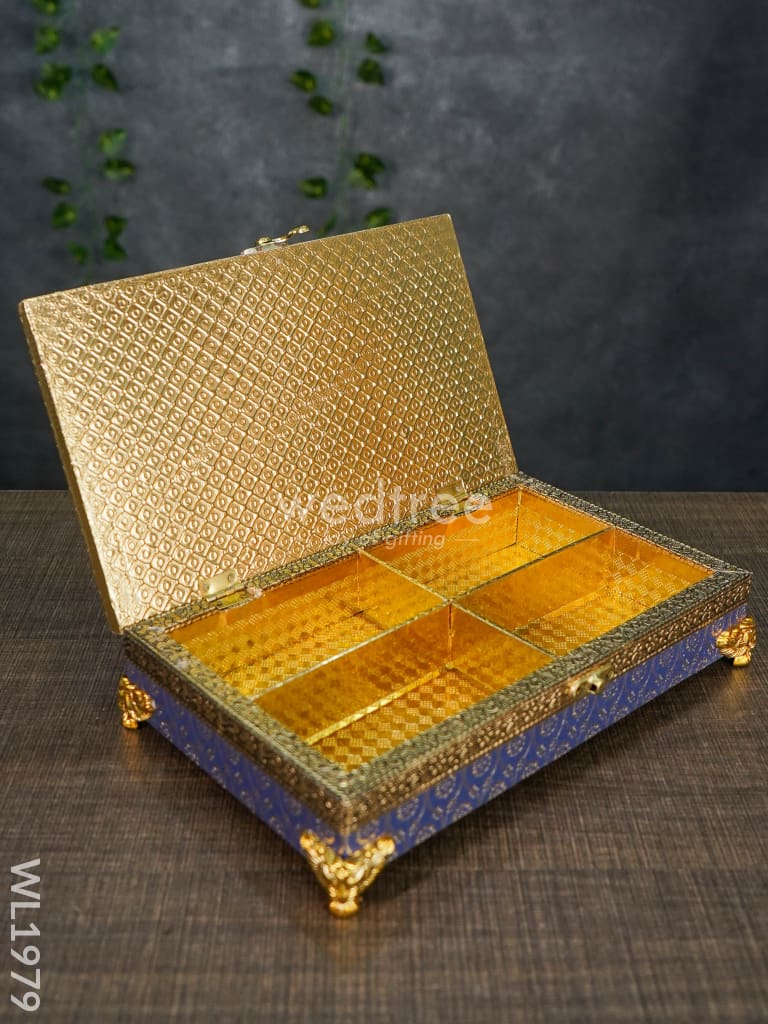 Dry Fruit Box - Lion Leg Blue 10x6 - WL1979