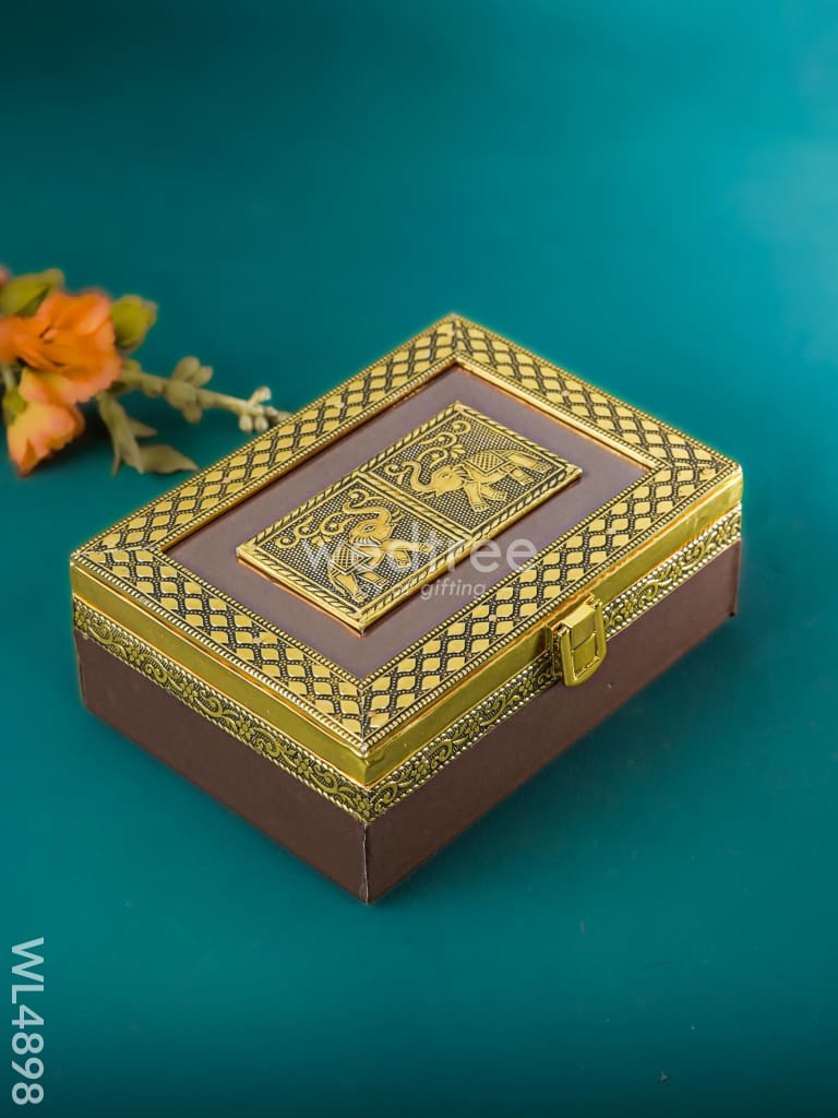 Dry Fruit Wooden Box - ( 7*5 inch ) - WL4898