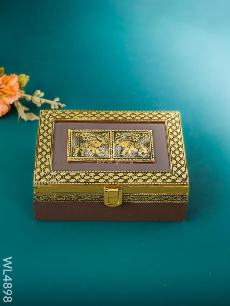 Dry Fruit Wooden Box - ( 7*5 inch ) - WL4898