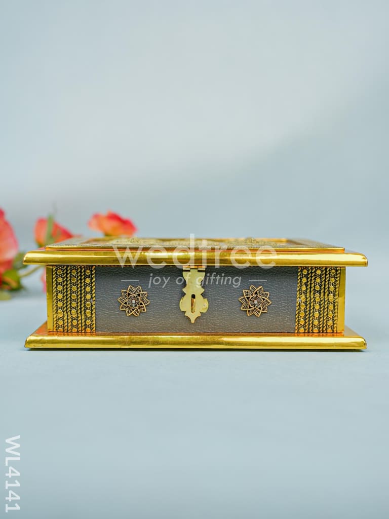 Dry Fruit Wooden Box - Grey (9 x 7) - WL4141