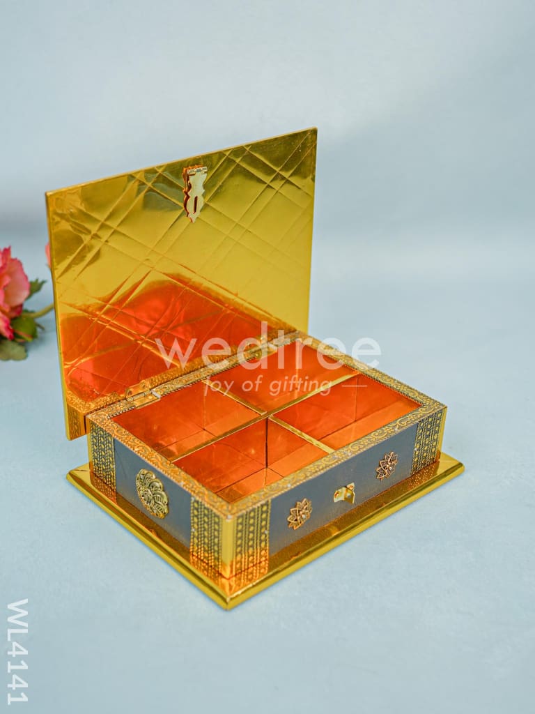 Dry Fruit Wooden Box - Grey (9 x 7) - WL4141