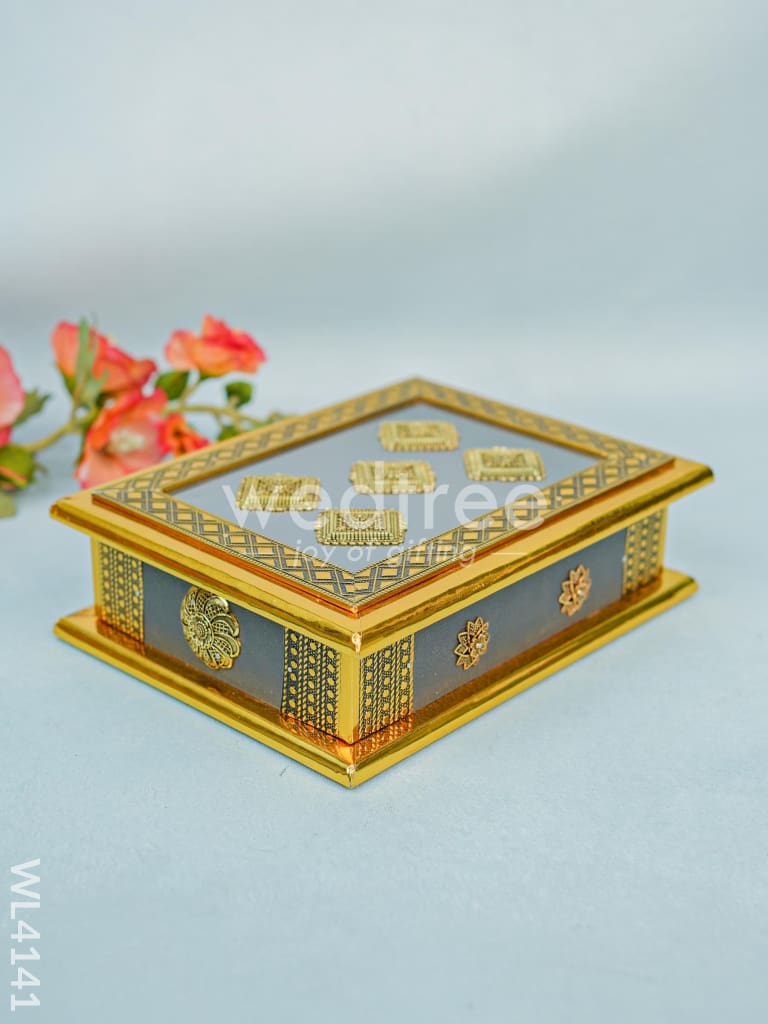 Dry Fruit Wooden Box - Grey (9 x 7) - WL4141